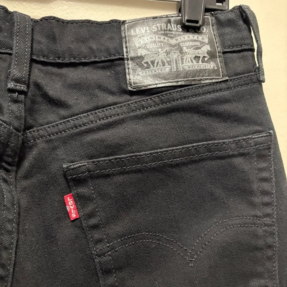 Levi Strauss‎ Men's Original Fit Jeans Classic Black Wash Denim Size 29x32